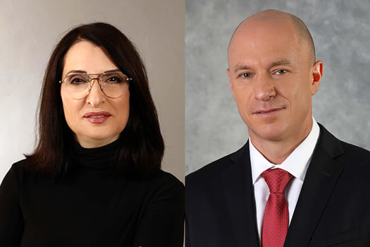 מימין: יורם נוה, מנכ״ל כלל ביטוח ופיננסים, וגלי שבד, משנה למנכ״ל ומנהלת מערך שיווק ואסטרטגיה, צילומים: סיון פרג׳
